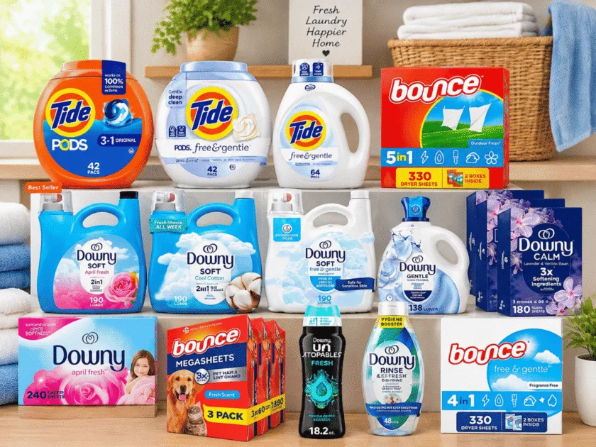 Stock Up! 4 P&G Laundry Items for $12.xx After Stacking