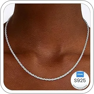 Sterling Silver Rope Chain Necklace