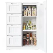 Noelse Wooden Food Pantry Cabinet