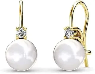 Cassie 18k Gold-Plated Pearl Earrings