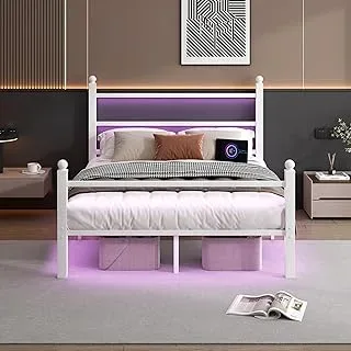 Clibfeng Queen LED Bed Frame