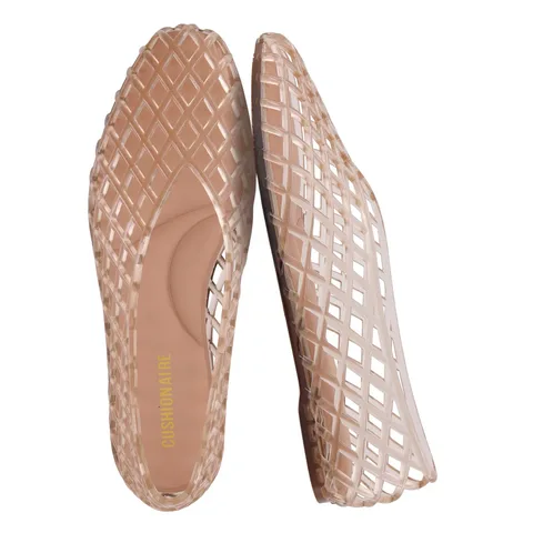 Cushionaire Siesta Lattice Ballet Flats