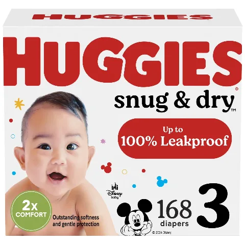 Huggies Size 3 Diapers 168 Count