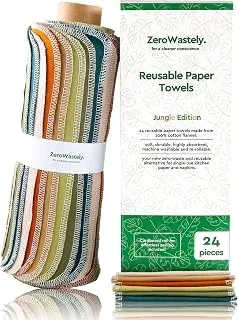 Reusable Cotton Paper Towels 24 Pack