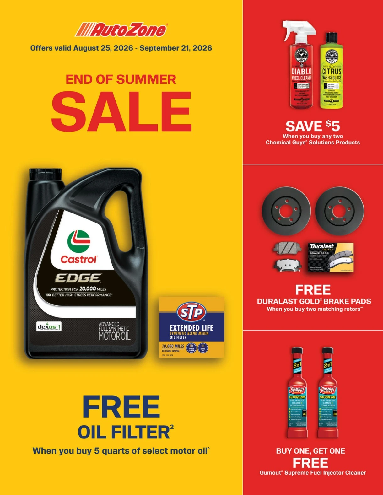 AutoZone Monthly weekly ad cover