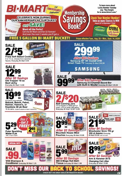 Bi Mart weekly ad cover
